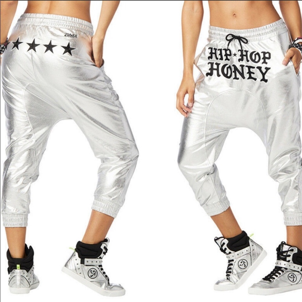 Zumba Hip Hop Honey Metallic Harem Pants (S)